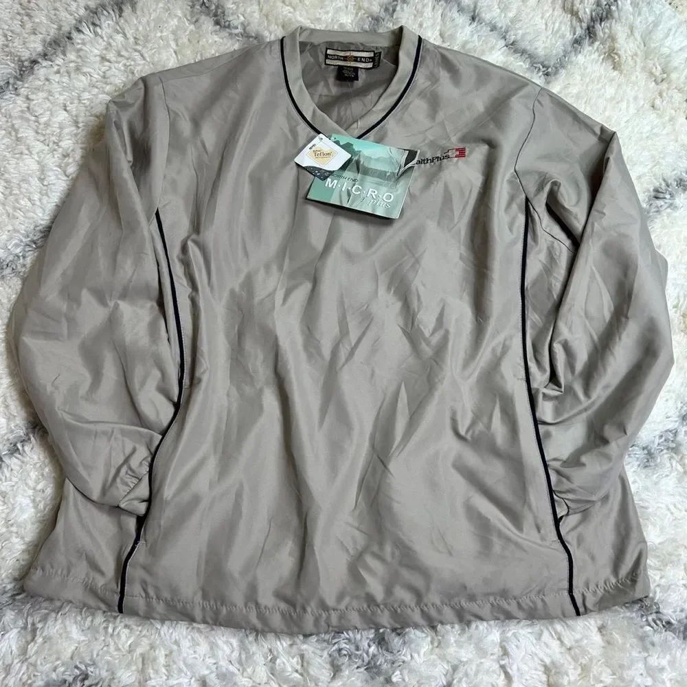 Women's Taupe Windbreaker Sweater